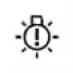Dış aydınlatma sisteminin mini ampulü başarısız oldu