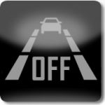 Adaptive Cruise Control (ACC) sistemi İzleme lambası (gri)