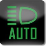 Otomatik uzun far sistemi açık bilgi lambası (Yeşil)