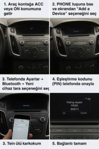 2015 Ford Focus bluetooth telefon bağlantısı nasıl yapılır