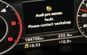 Audi Pre sense: Fault: Please contact workshop