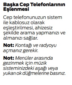 Ford Courier bluetooth eşleştirme