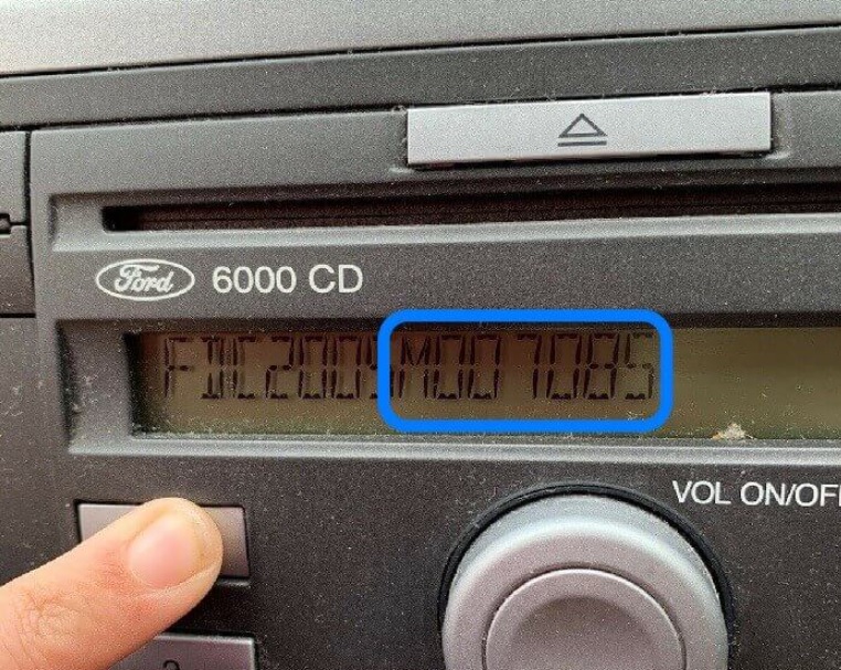 Ford 6000 CD teyp kodu bulma