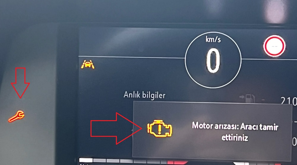 Opel Crossland motor arızası aracı tamir ettiriniz