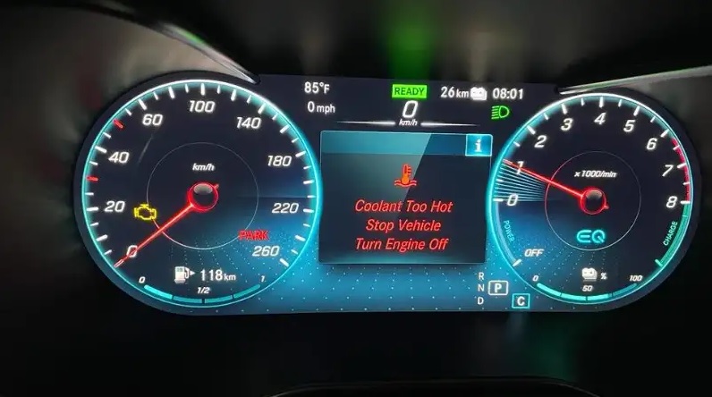 Coolant Too Hot Stop Vehicle Turn Engine Off
