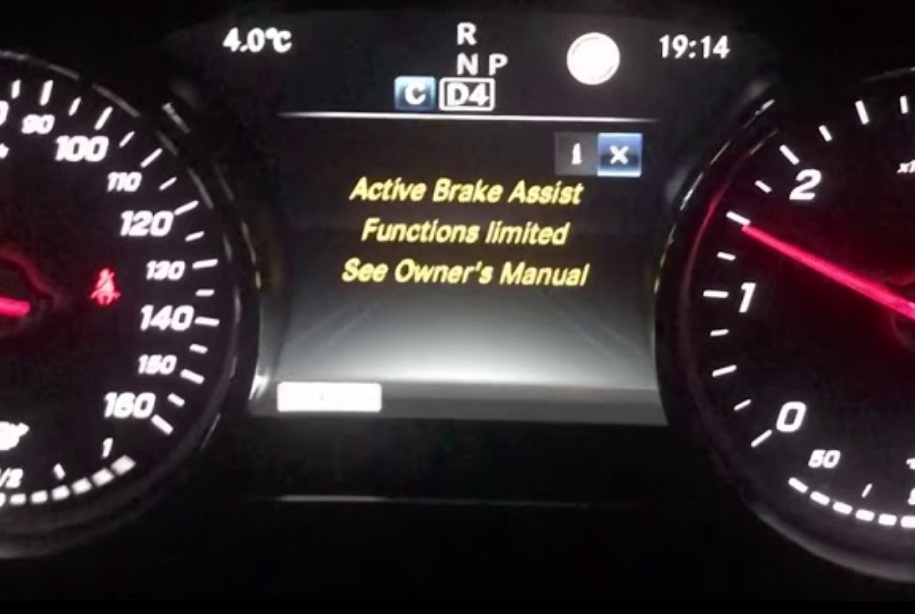 Mercedes aktif fren asistanı çalışmıyor