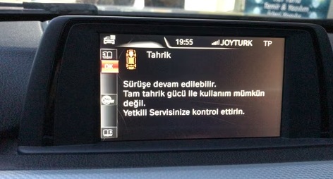 BMW tahrik uyarısı sürüşe devam etmek mümkün ne demek